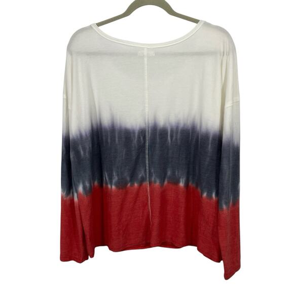 Maurices Dip Dye Long Sleeve Pullover Women Size Large Lightweight - Picture 2 of 8